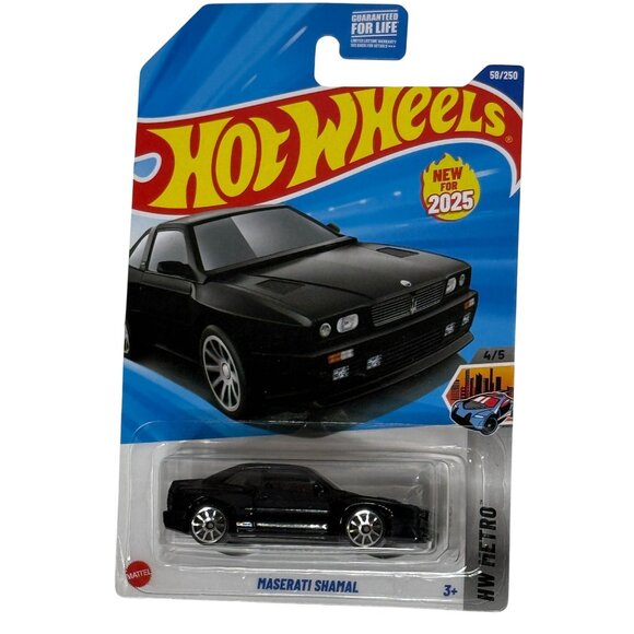 Hot Wheels 2025 Maserati Shamal Black Diecast Car HW Metro 4/5 - Picture 1 of 6